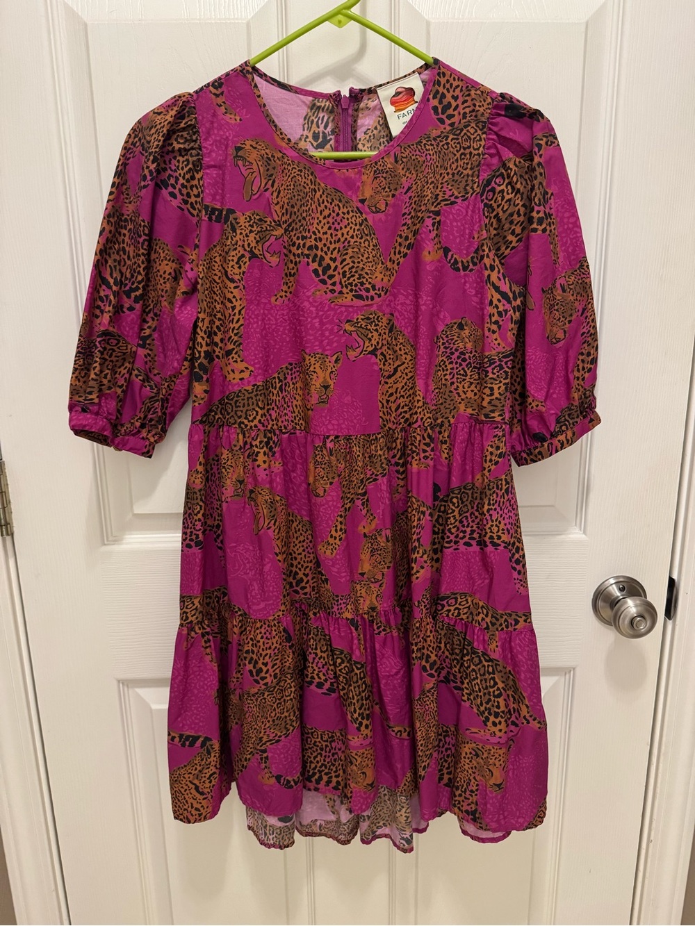 Farm Rio XS Leopard Dress